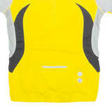 BRUNEX Cycling Womens Jersey Yellow 1/4 Zip M