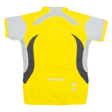 BRUNEX Cycling Womens Jersey Yellow 1/4 Zip M