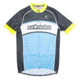 CUORE Cycling Mens Jersey Blue 1/4 Zip 2XL