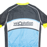 CUORE Cycling Mens Jersey Blue 1/4 Zip 2XL