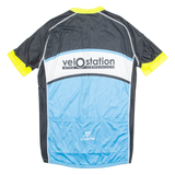 CUORE Cycling Mens Jersey Blue 1/4 Zip 2XL