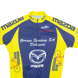 BIEMME Cycling Mens Jersey Blue 1/4 Zip L