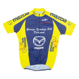 BIEMME Cycling Mens Jersey Blue 1/4 Zip L