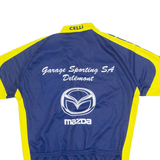 BIEMME Cycling Mens Jersey Blue 1/4 Zip L