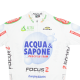 GSG Cycling Mens Jersey White 1/4 Zip L