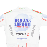 GSG Cycling Mens Jersey White 1/4 Zip L