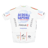 GSG Cycling Mens Jersey White 1/4 Zip L
