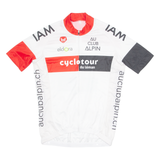 MSTINA Cycling Mens Jersey White 1/4 Zip M