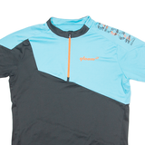 QLOOM Cycling Mens Jersey Blue 1/4 Zip M