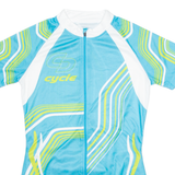 CRIVIT Cycling Womens Jersey Blue 1/4 Zip S