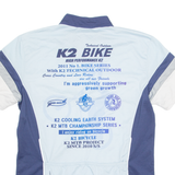 K2 Cycling Mens Jersey Blue 1/4 Zip L