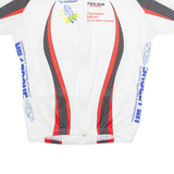 TEKER Cycling Mens Jersey White 1/4 Zip L