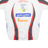 TEKER Cycling Mens Jersey White 1/4 Zip L