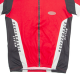 LOFFLER Cycling Mens Jersey Red 1/4 Zip M