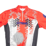 BRUNEX Cycling Mens Jersey Red 90s 1/4 Zip M