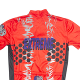 BRUNEX Cycling Mens Jersey Red 90s 1/4 Zip M