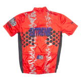 BRUNEX Cycling Mens Jersey Red 90s 1/4 Zip M