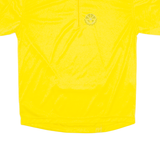 BIKE MEET Cycling Mens Jersey Yellow 1/4 Zip XL