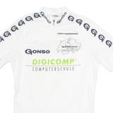 GONSO Cycling Mens Jersey White 1/4 Zip M