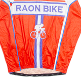 SPOX Cycling Mens Jersey Red Long Sleeve 1/4 Zip 2XL