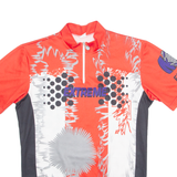 BRUNEX Cycling Mens Jersey Red 90s 1/4 Zip S