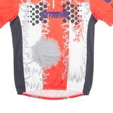 BRUNEX Cycling Mens Jersey Red 90s 1/4 Zip S