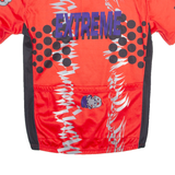 BRUNEX Cycling Mens Jersey Red 90s 1/4 Zip S