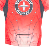 SCHWINN Cycling Mens Jersey Red 1/4 Zip M