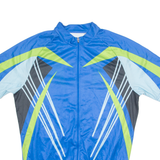CRANE Cycling Mens Jersey Blue 1/4 Zip L