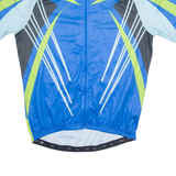 CRANE Cycling Mens Jersey Blue 1/4 Zip L