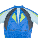 CRANE Cycling Mens Jersey Blue 1/4 Zip L