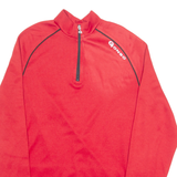 GONSO Cycling Mens Jersey Red Long Sleeve 1/4 Zip L