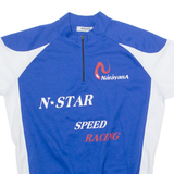 NARAYANA Cycling Mens Jersey Blue 1/4 Zip M
