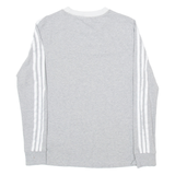ADIDAS Womens T-Shirt Grey Long Sleeve UK 10