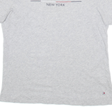 TOMMY HILFIGER Womens T-Shirt Grey M