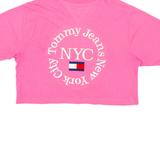 TOMMY HILFIGER Crop Womens T-Shirt Pink XL