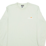 ELLESSE Womens T-Shirt Green Long Sleeve UK 8