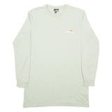 ELLESSE Womens T-Shirt Green Long Sleeve UK 8