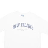 NEW BALANCE Mens T-Shirt White XS