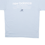 NEW BALANCE Mens T-Shirt Blue S