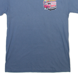 GILDAN Car Show Pismo Beach California Mens T-Shirt Blue USA M