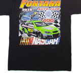 Nascar Fontana Auto Club 400 Mens T-Shirt Black USA S