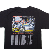 Nascar Fontana Auto Club 400 Mens T-Shirt Black USA S