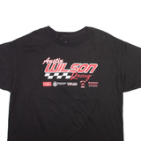 HANES Austin Wilson Racing Mens T-Shirt Black USA L