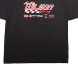HANES Austin Wilson Racing Mens T-Shirt Black USA L