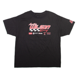 HANES Austin Wilson Racing Mens T-Shirt Black USA L