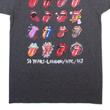 THE ROLLING STONES Womens Band T-Shirt Grey M