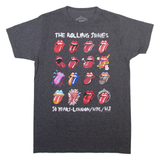 THE ROLLING STONES Womens Band T-Shirt Grey M
