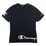 CHAMPION Mens T-Shirt Black S