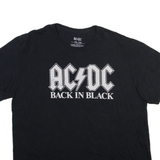 AC/DC Mens Band T-Shirt Black 2XL